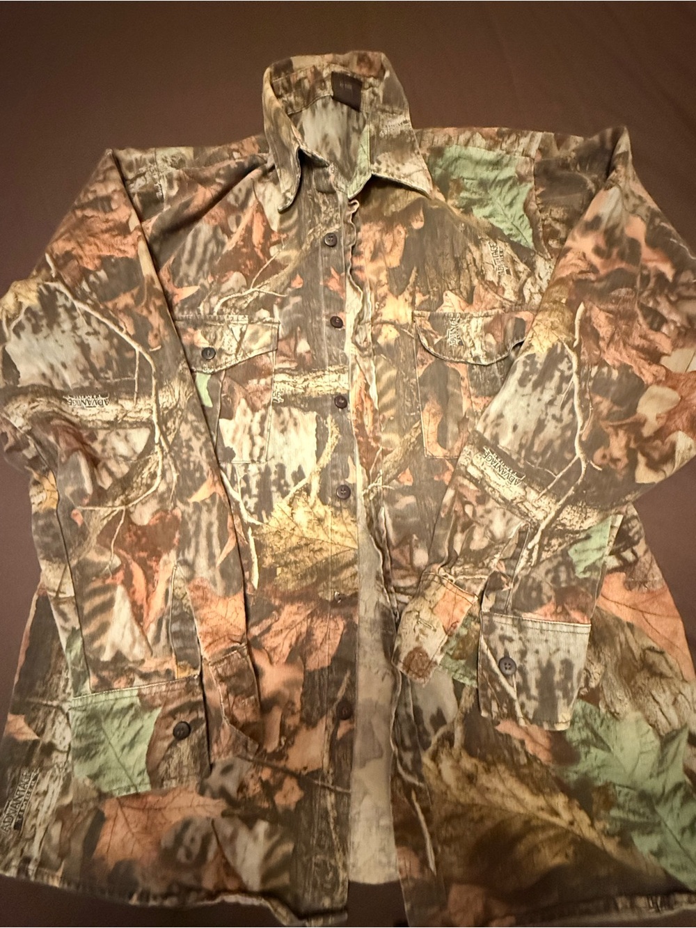 Classic Men's Camouflage Button-Down Shirt Jacket - Brown Green Black